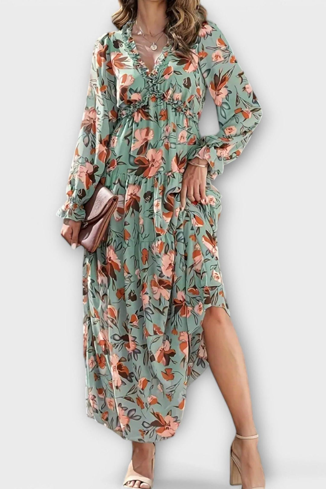 Juno - Elegant Floral Maxi Dress