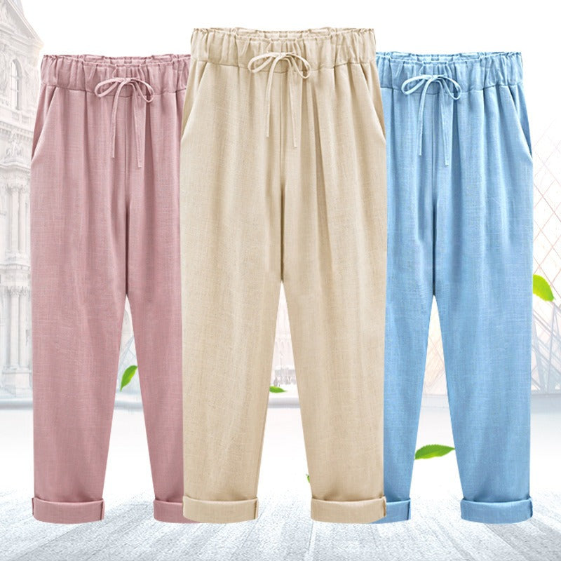 LUISA | Summer Linen-Cotton Pants for Women