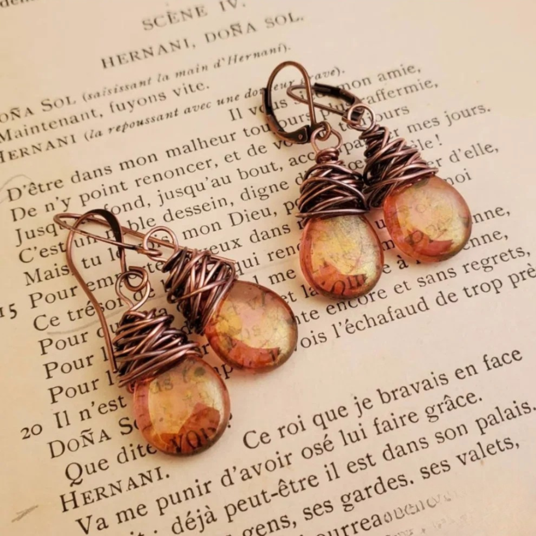Feuerfliegen Boho Ohrringe