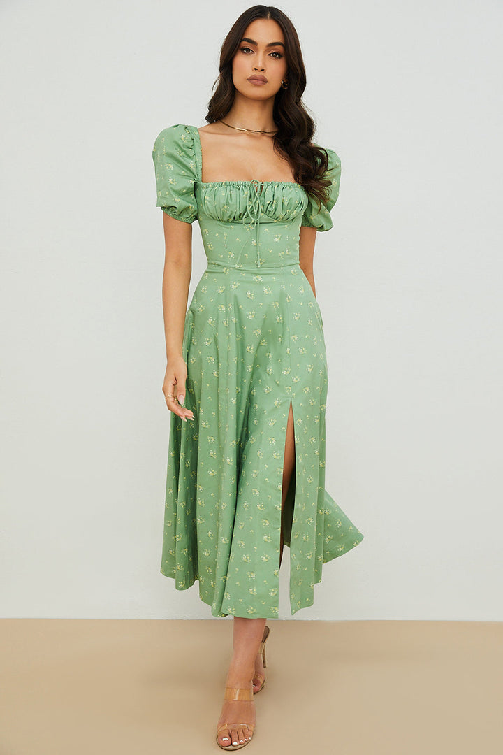 Aviana - Bloom Puff Sleeve Dress