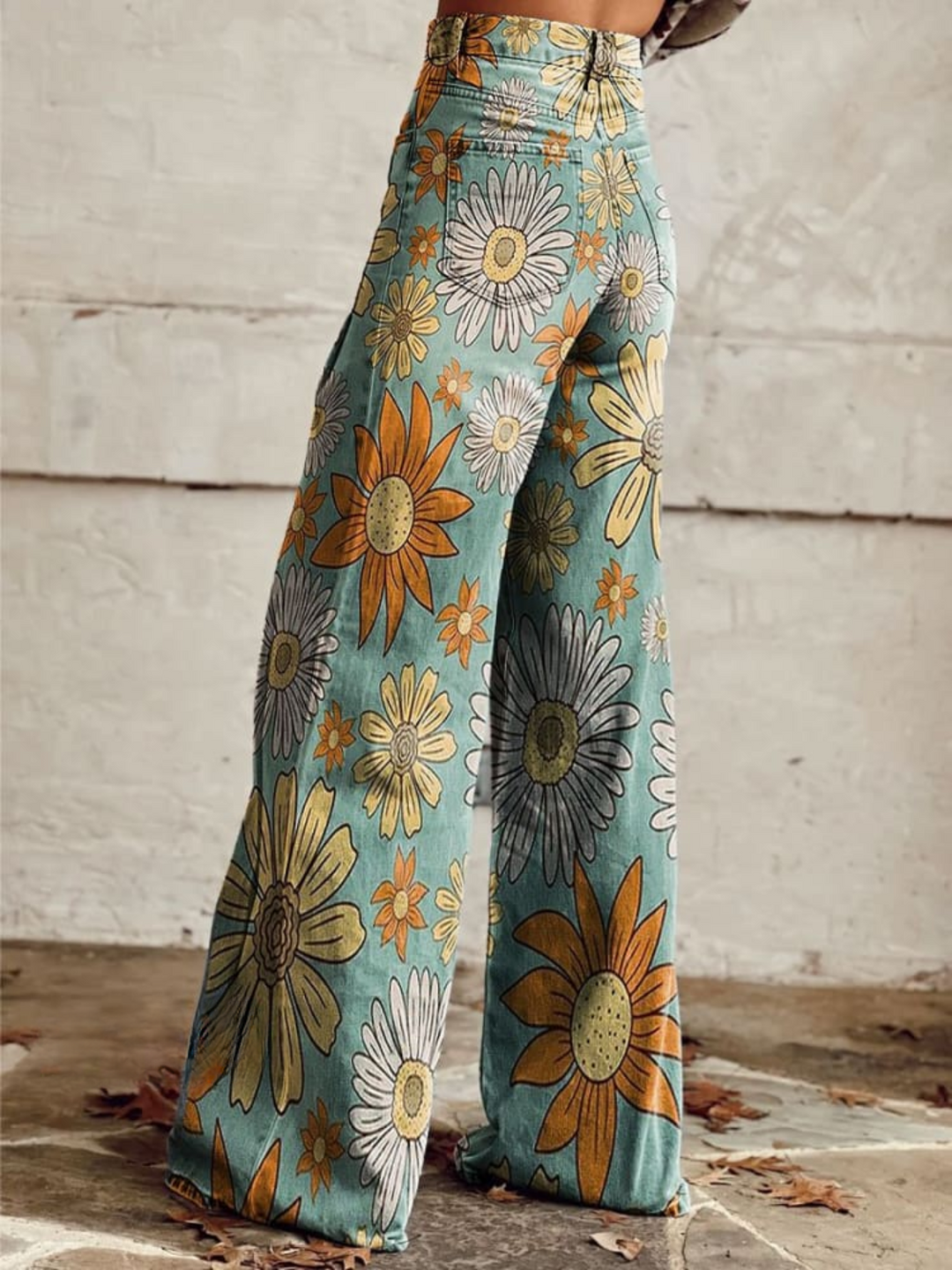 Cirilla - Floral Palazzo Pants for Summer