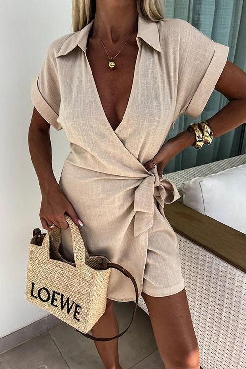 Talie - Elegant Wrap Jumpsuit