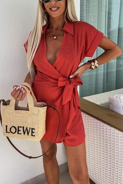 Talie - Elegant Wrap Jumpsuit