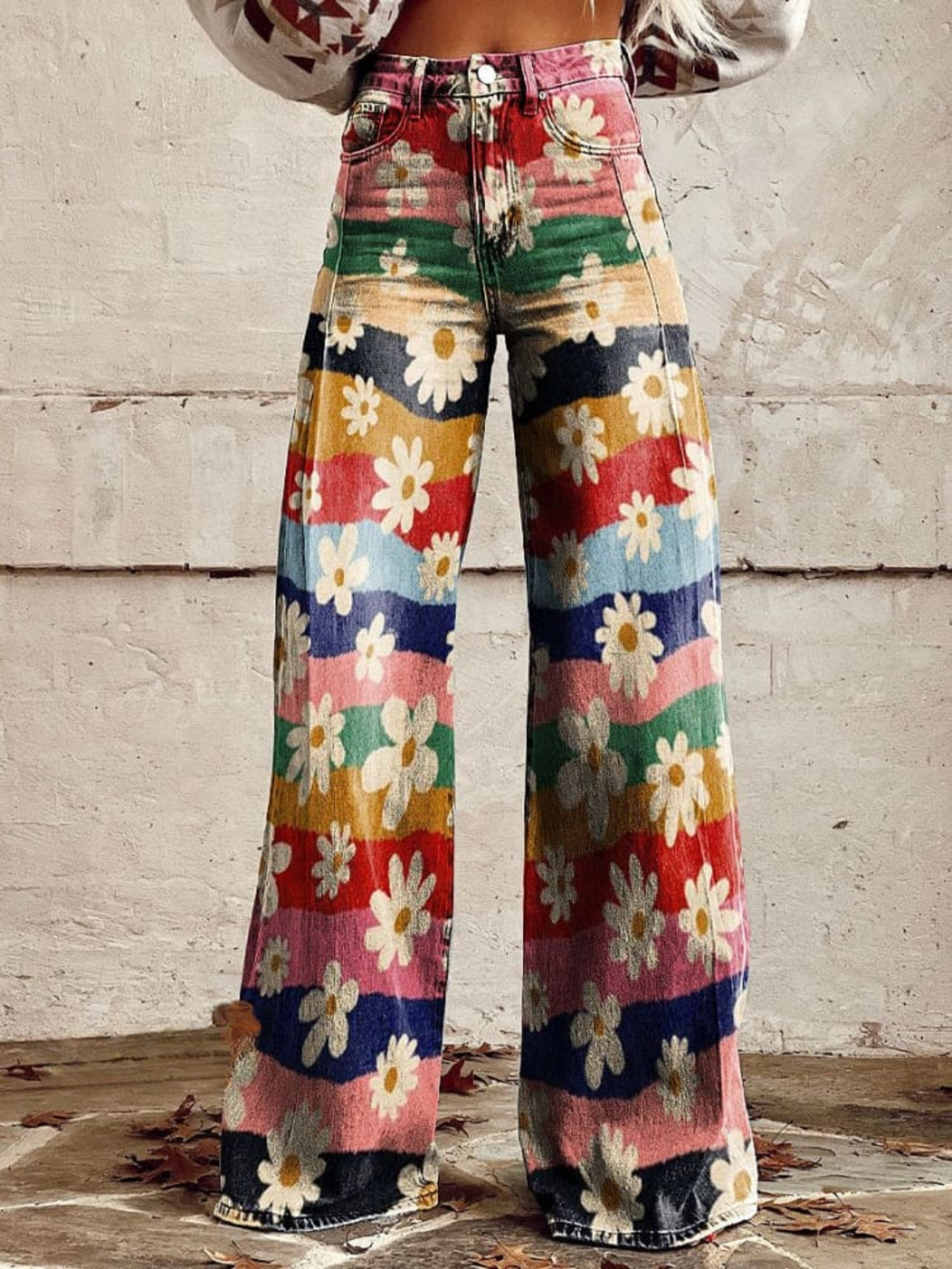 Léon - Vintage Floral Trousers