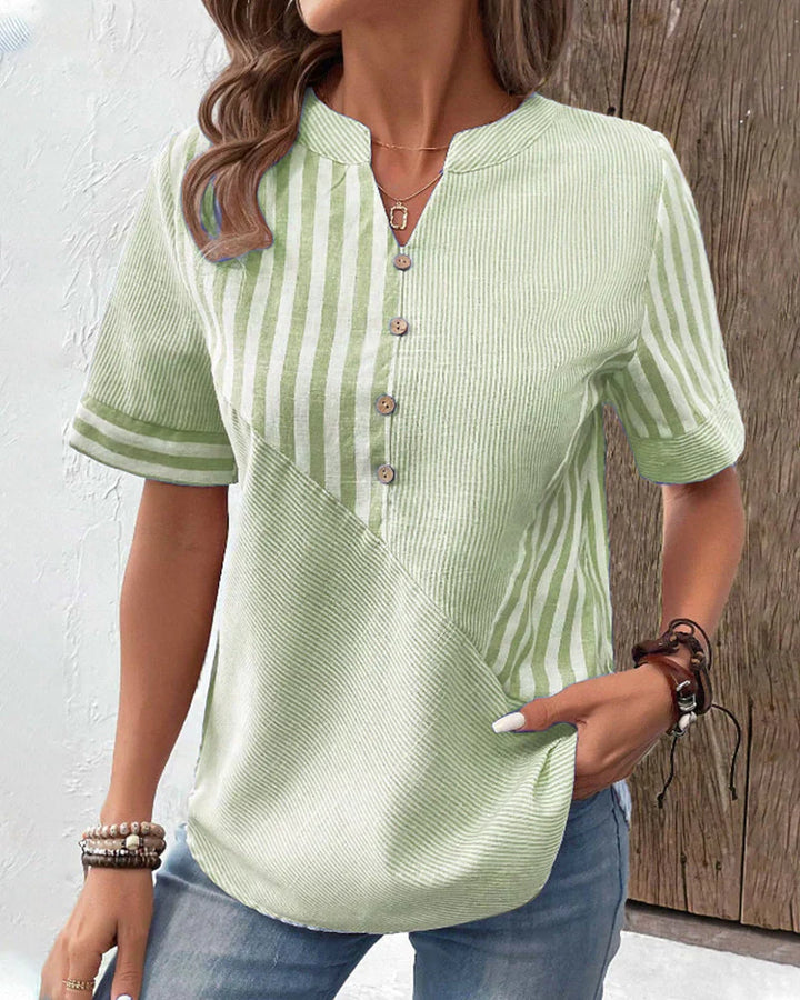 Talia - Chic Striped Blouse