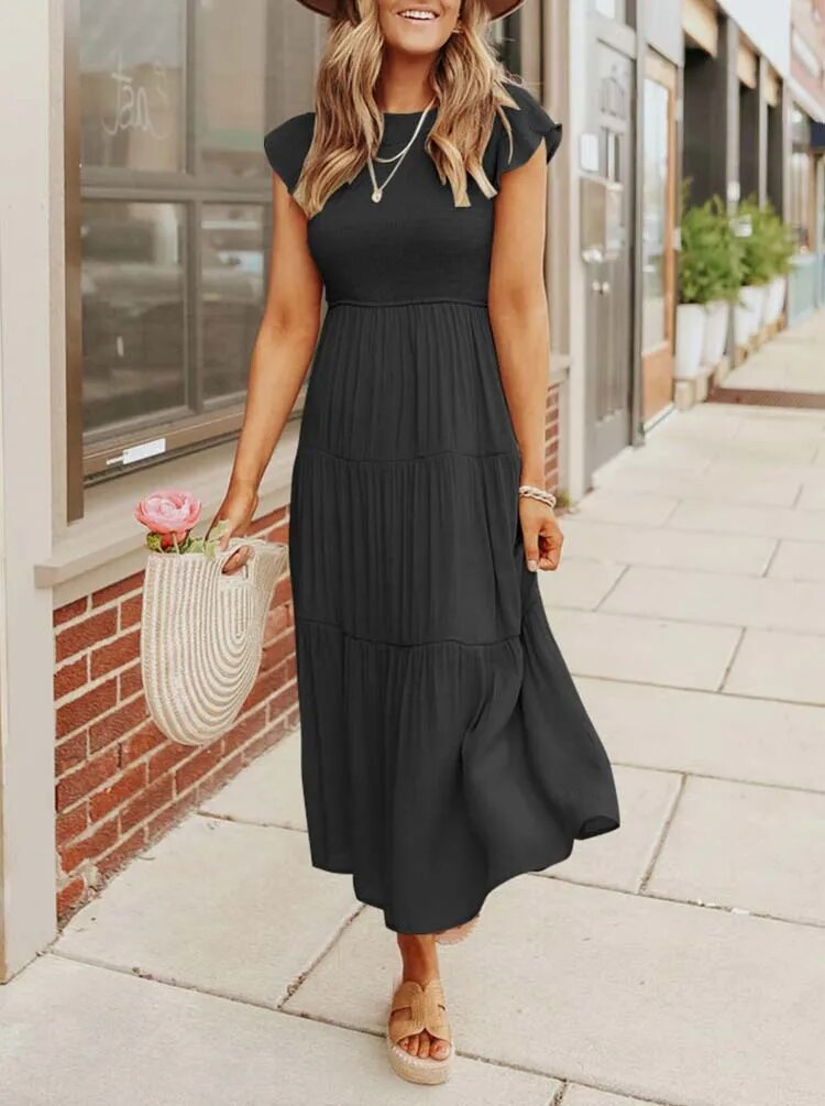 Marlene - Elegant Dress with Tummy Coverage