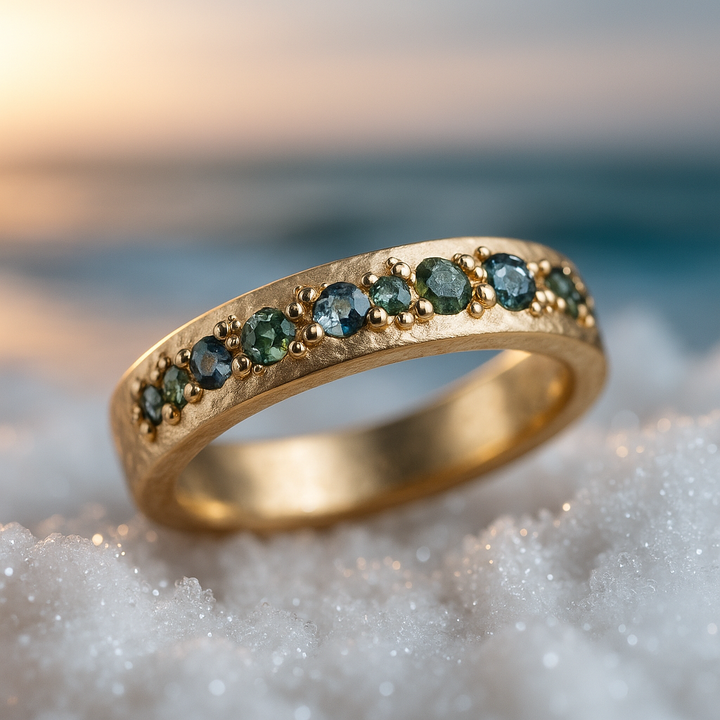 Elegant Gold Gemstone Ring