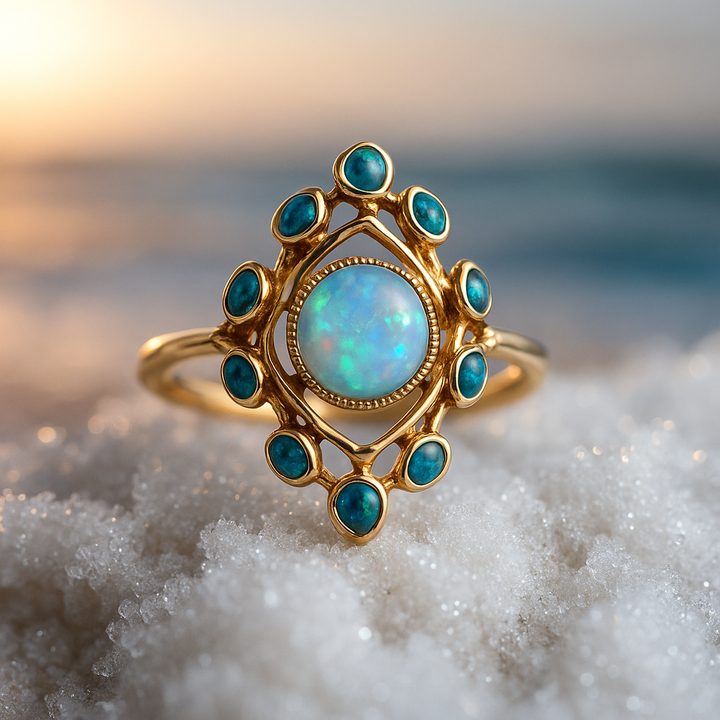 Lymneia - Soft Whisper Blue Ring