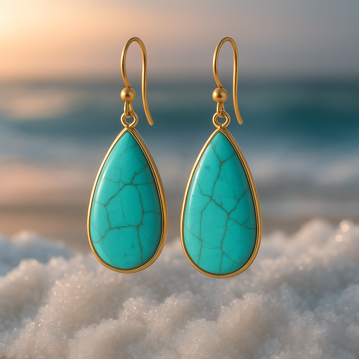 Infinity Turquoise Earrings