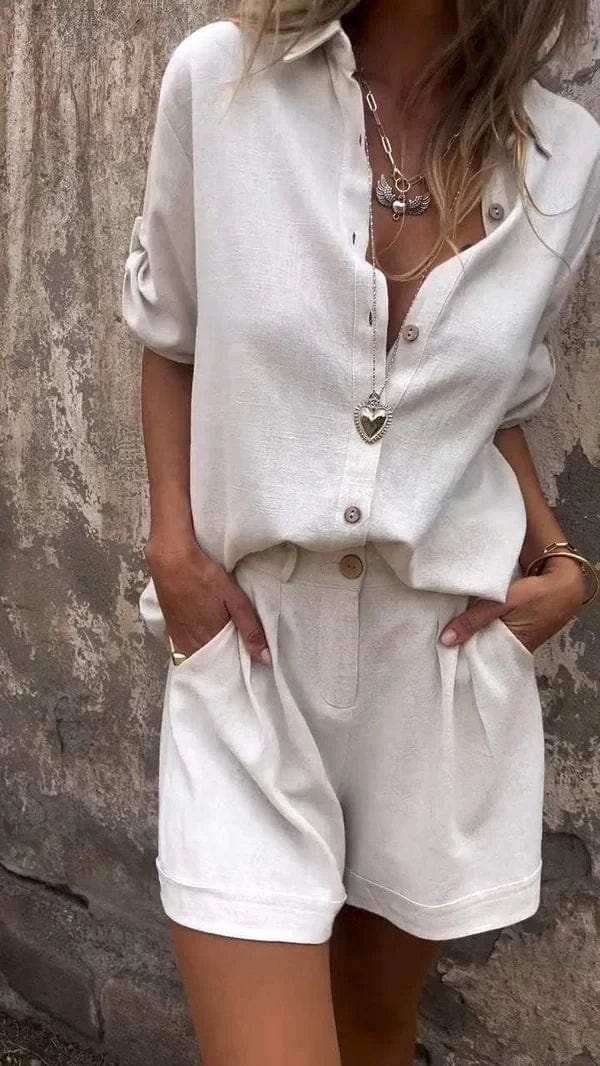 NOA - Linen Blend Two-Piece Set