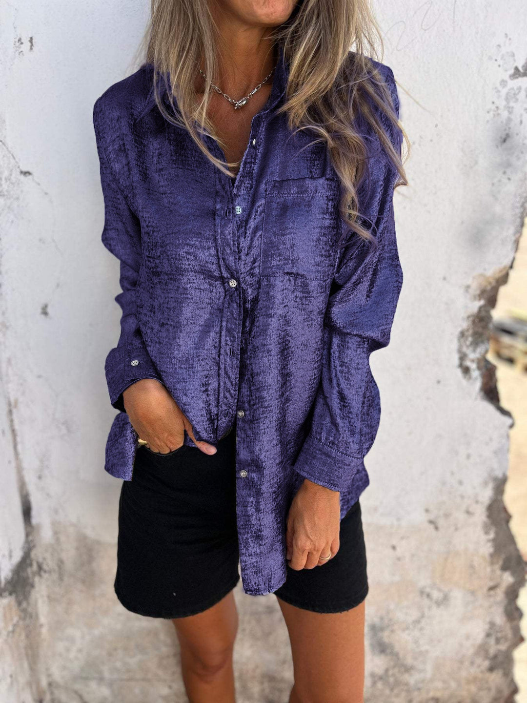 Louella - Elegant Shimmer Blouse