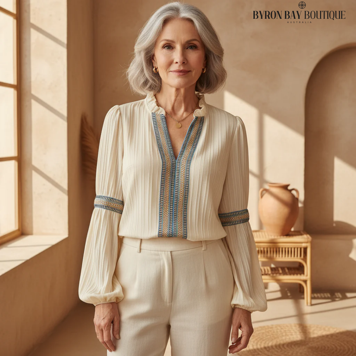 Renata - Elegant V-Neck Top
