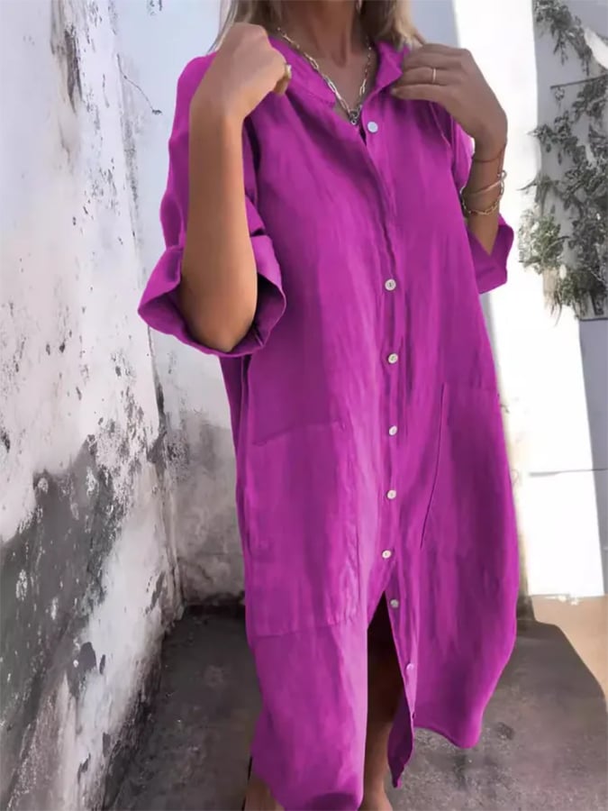 Paige - Buttoned Breeze Dress