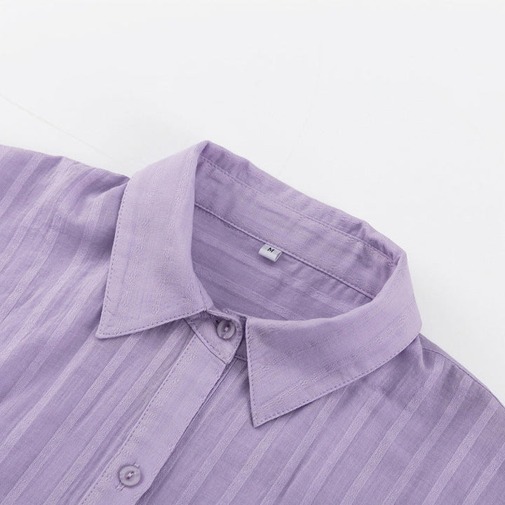 Yselia - Lightweight Button-Up and Shorts Ensemble