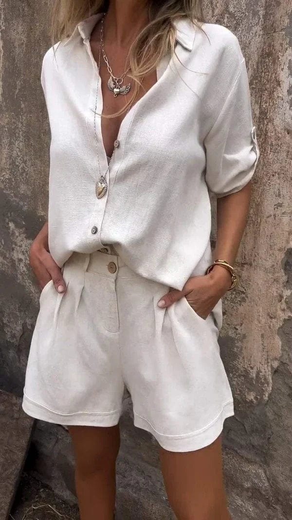 NOA - Linen Blend Two-Piece Set