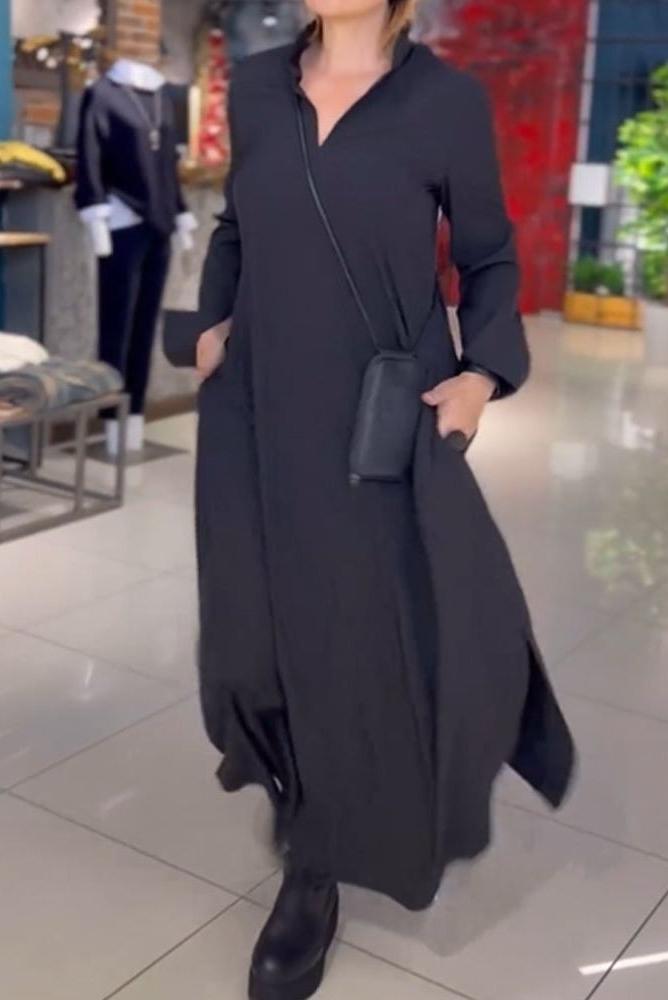 Evie - Retro Vibe Loose Fit Maxi Dress