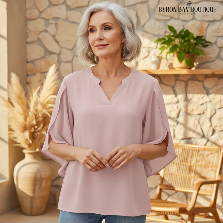 Katelina - Chic V-Neck Blouse
