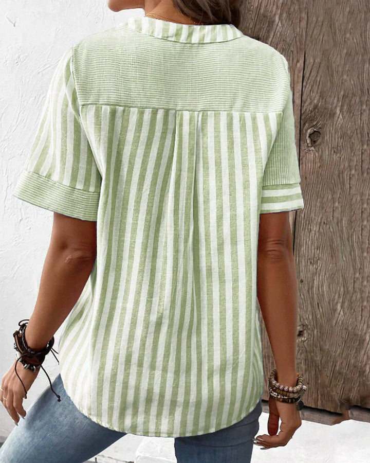 Talia - Chic Striped Blouse