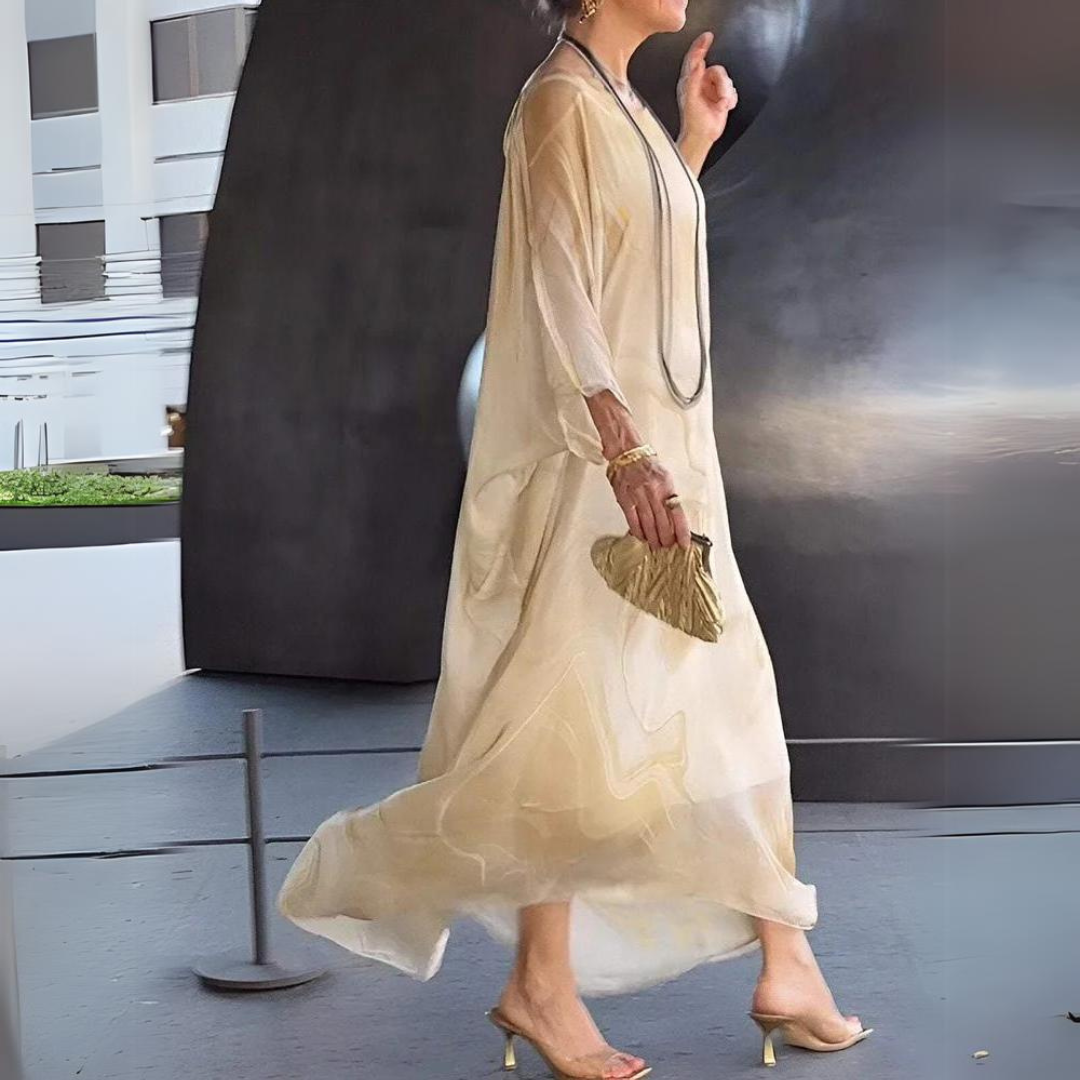 Paetyn - Charming Silk Chiffon Dress