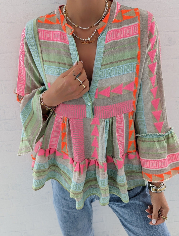 Sirenia - Bohemian Print Blouse