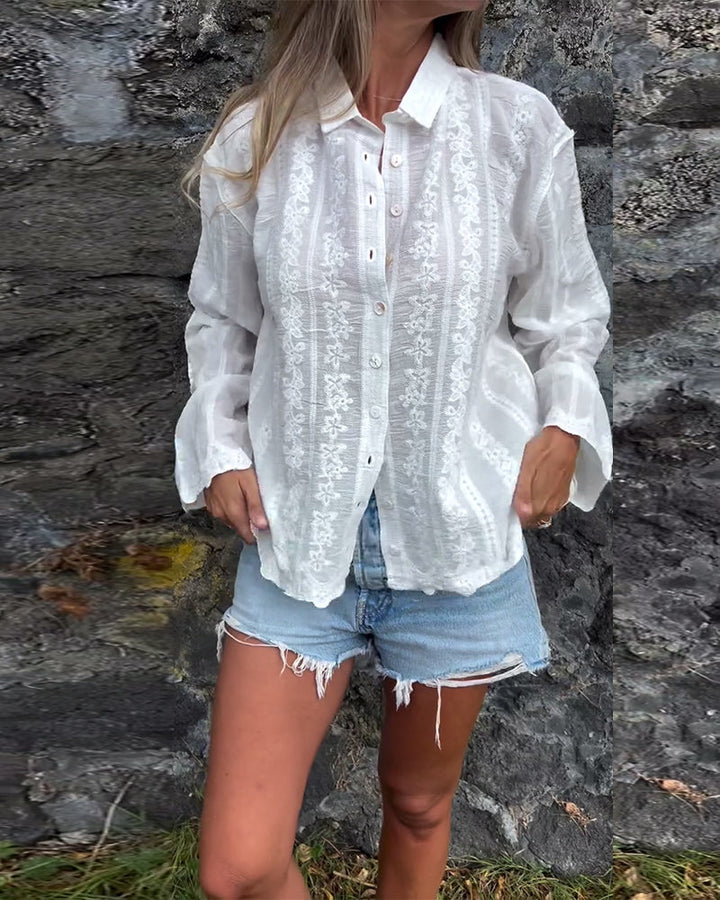 Miralyn - Button-Up Polo Shirt