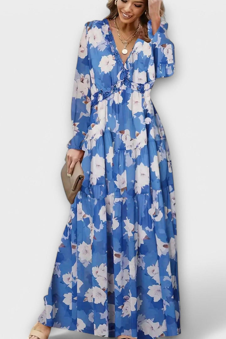 Juno - Elegant Floral Maxi Dress