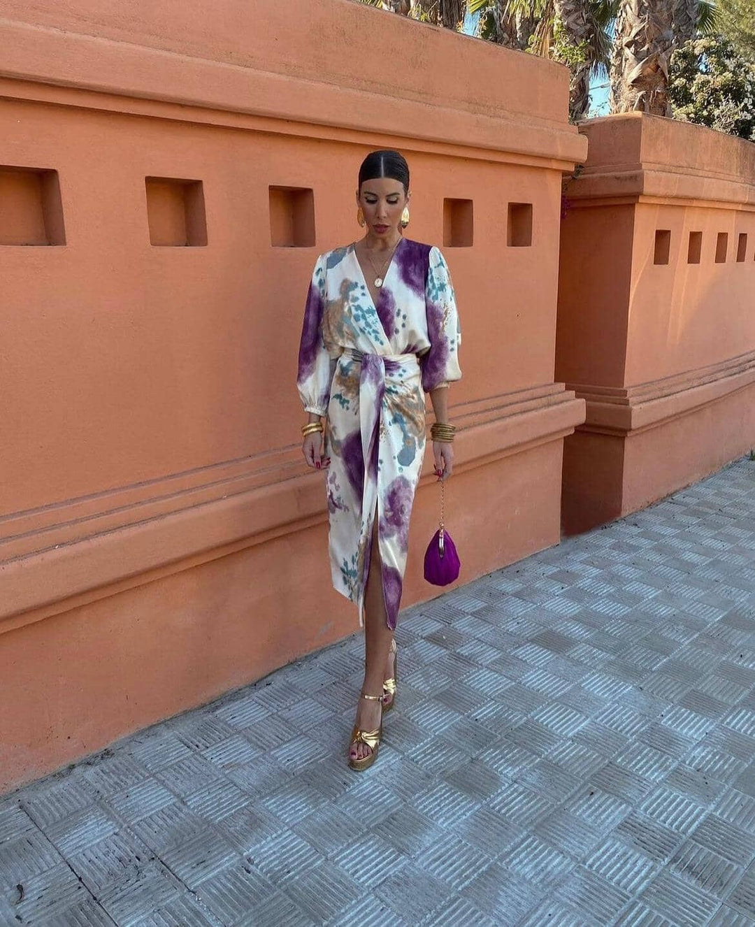 Orielle - Elegant Tie Dye Dress