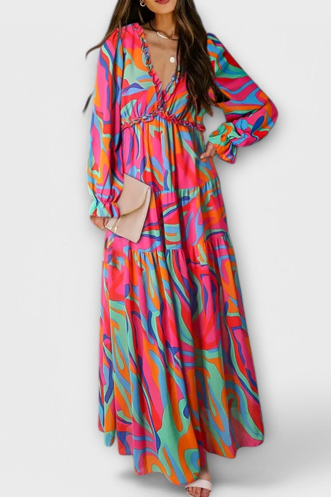 Juno - Elegant Floral Maxi Dress