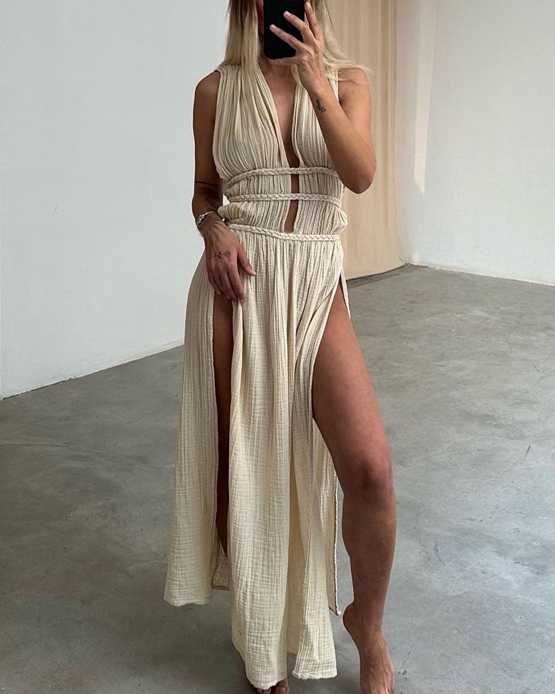 Zolla - Textured Slit Dress