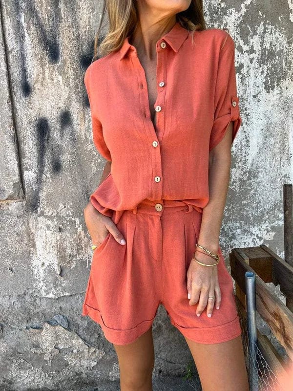 NOA - Linen Blend Two-Piece Set