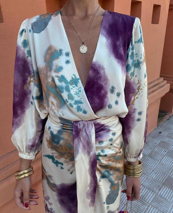 Orielle - Elegant Tie Dye Dress