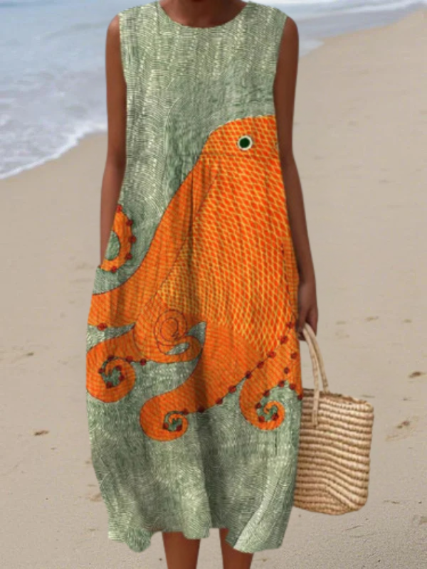 Tess™ Ocean Breeze Midi Dress