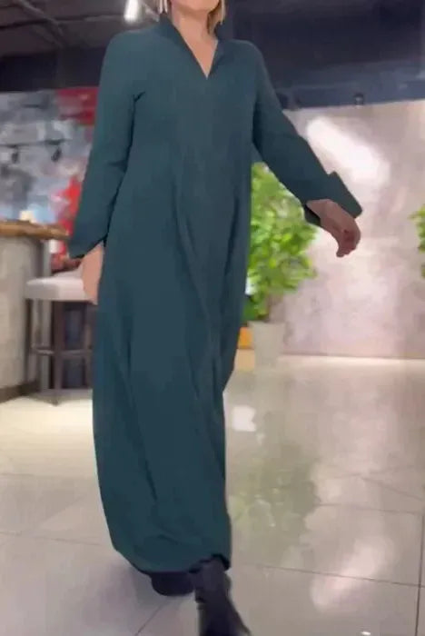 Evie - Retro Vibe Loose Fit Maxi Dress
