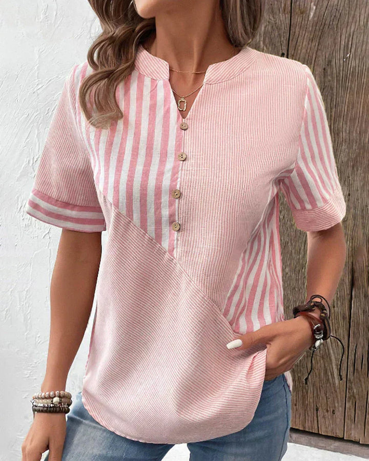 Talia - Chic Striped Blouse
