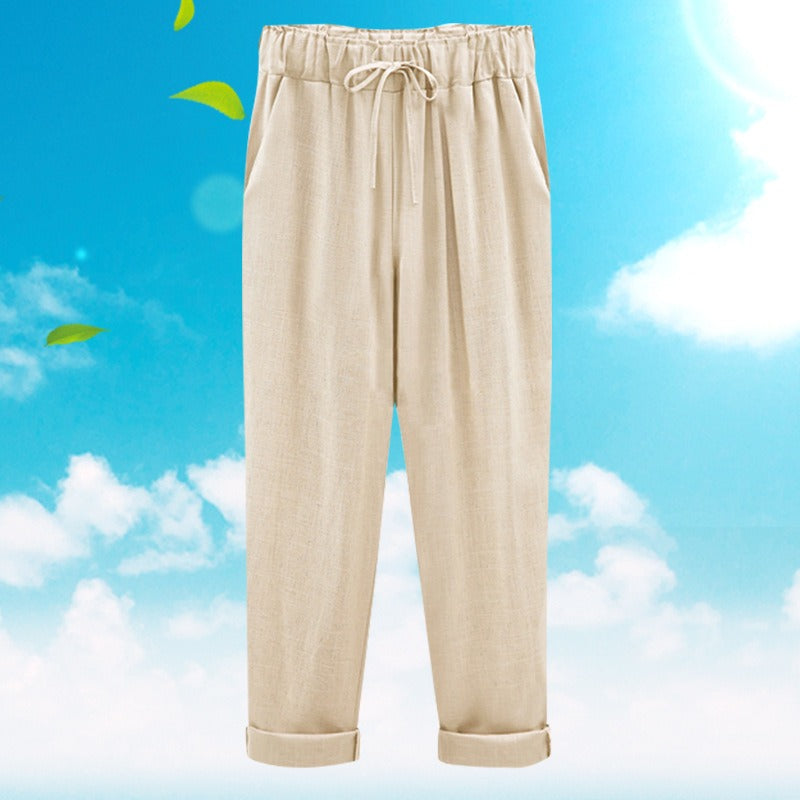 LUISA | Summer Linen-Cotton Pants for Women