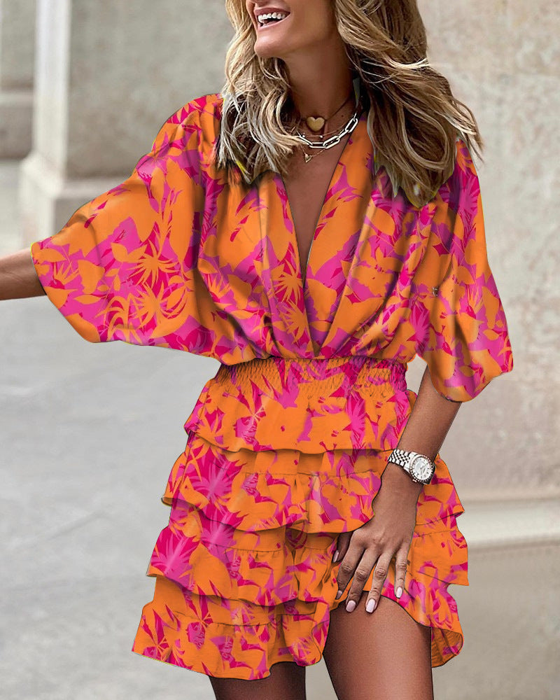 Margaret - Stylish Print Dress