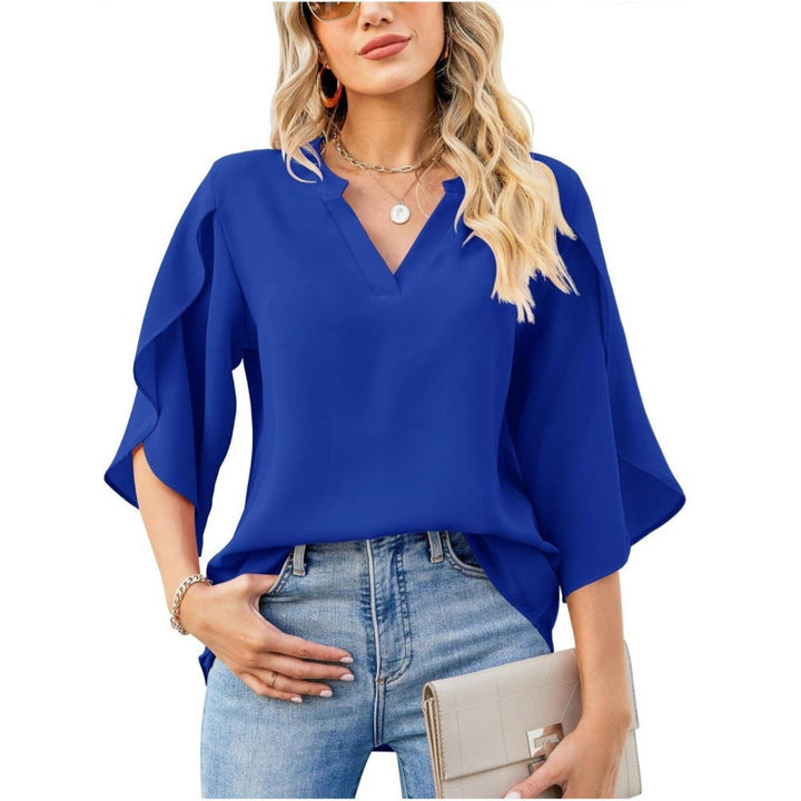 Katelina - Chic V-Neck Blouse
