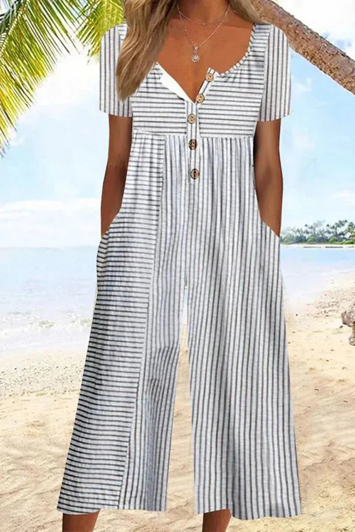 Cassidy - Button-Front Jumpsuit