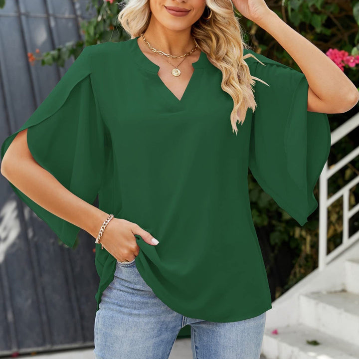 Katelina - Chic V-Neck Blouse