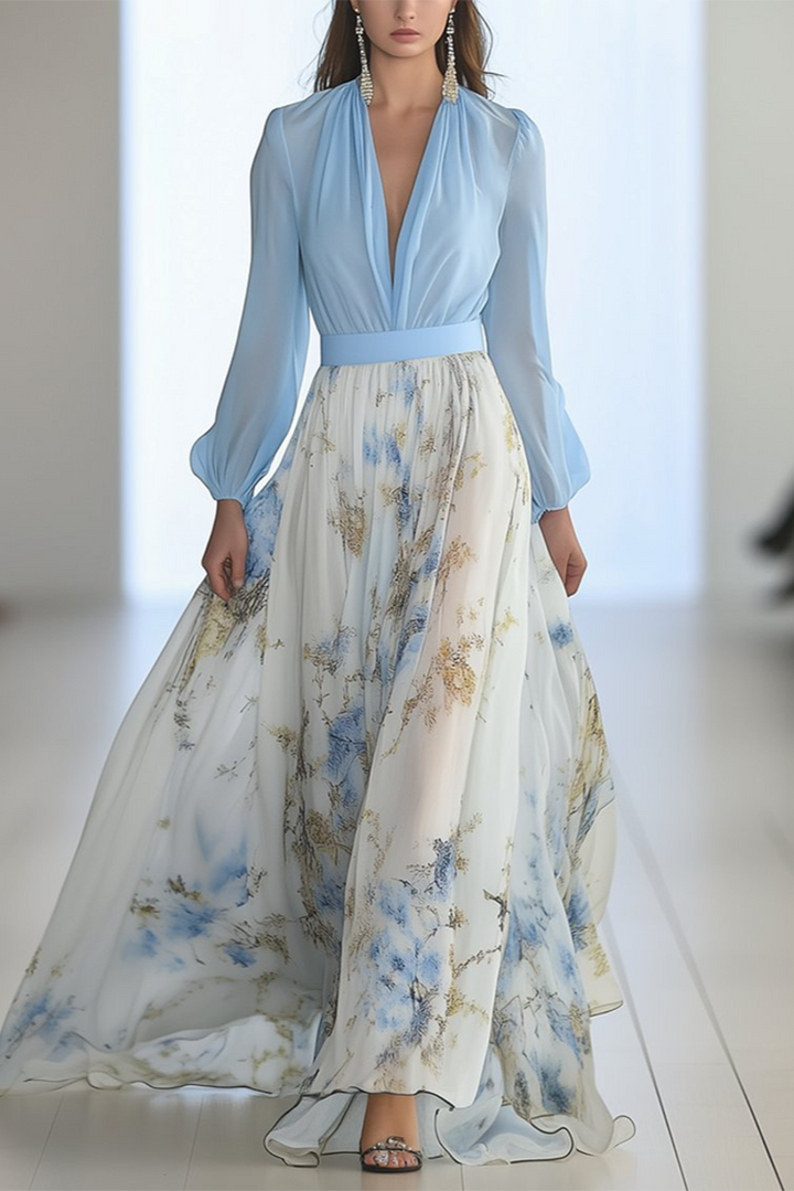 Penelope™ | Beautiful Maxi Dress with Floral Print