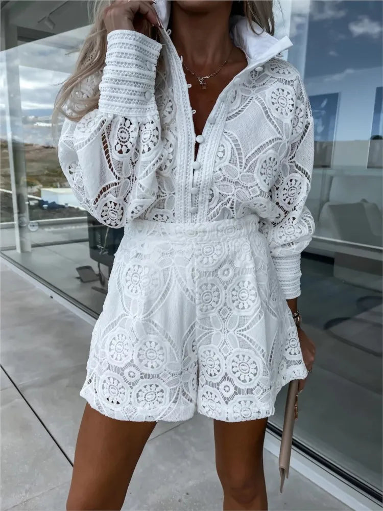 Amelina - Sophisticated Lace Ensemble