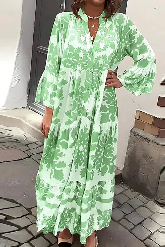 Avielle - Fashionable Printed Boho Maxi Dress