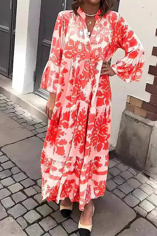 Avielle - Fashionable Printed Boho Maxi Dress