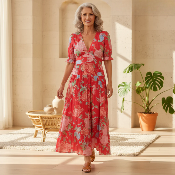 Floriana - Vibrant Floral Dress
