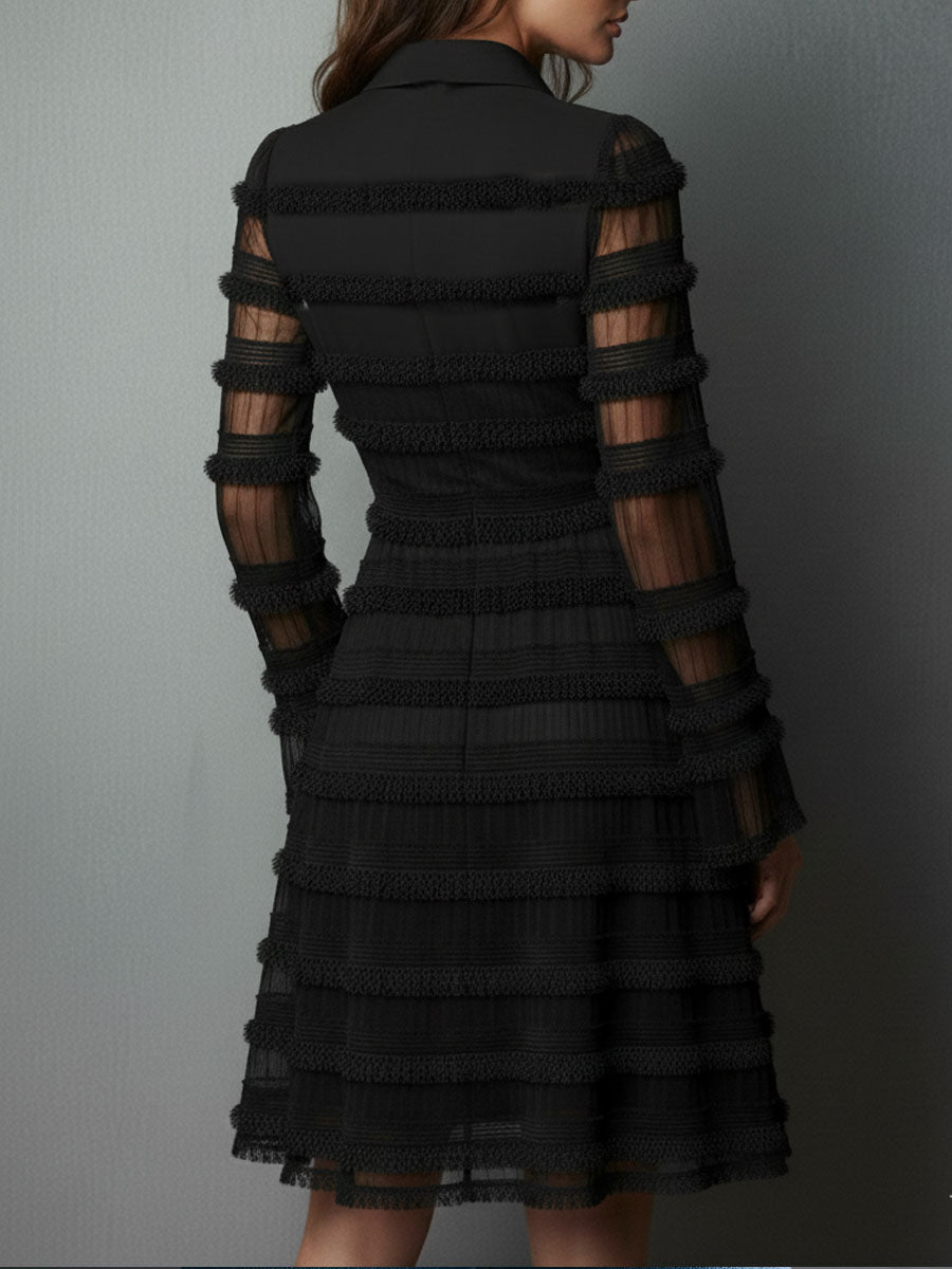Rosalie™ | Chic Mini Dress Featuring a Deep V-Neck
