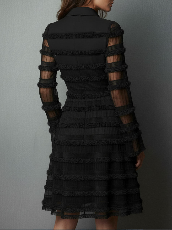 Rosalie™ | Chic Mini Dress Featuring a Deep V-Neck