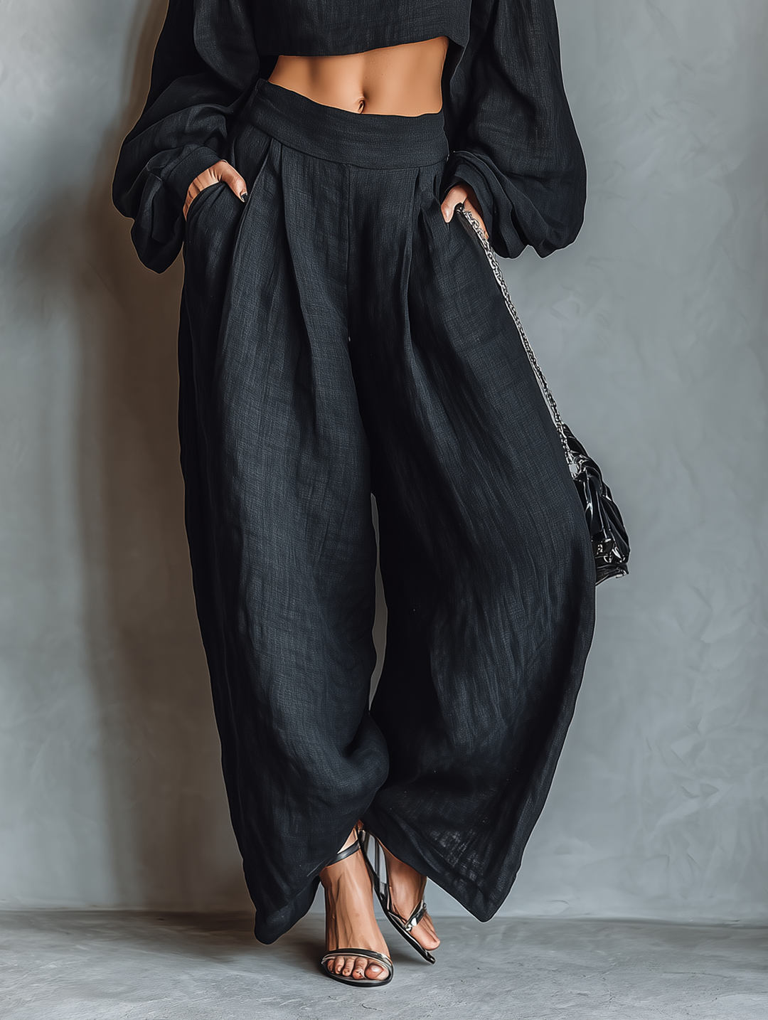 Tess™ Off-Shoulder Ensemble with Flared Pants
