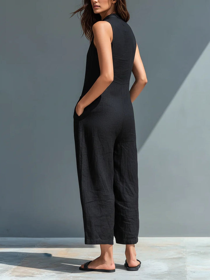 Lotte™ Sleeveless Minimalist Jumpsuit