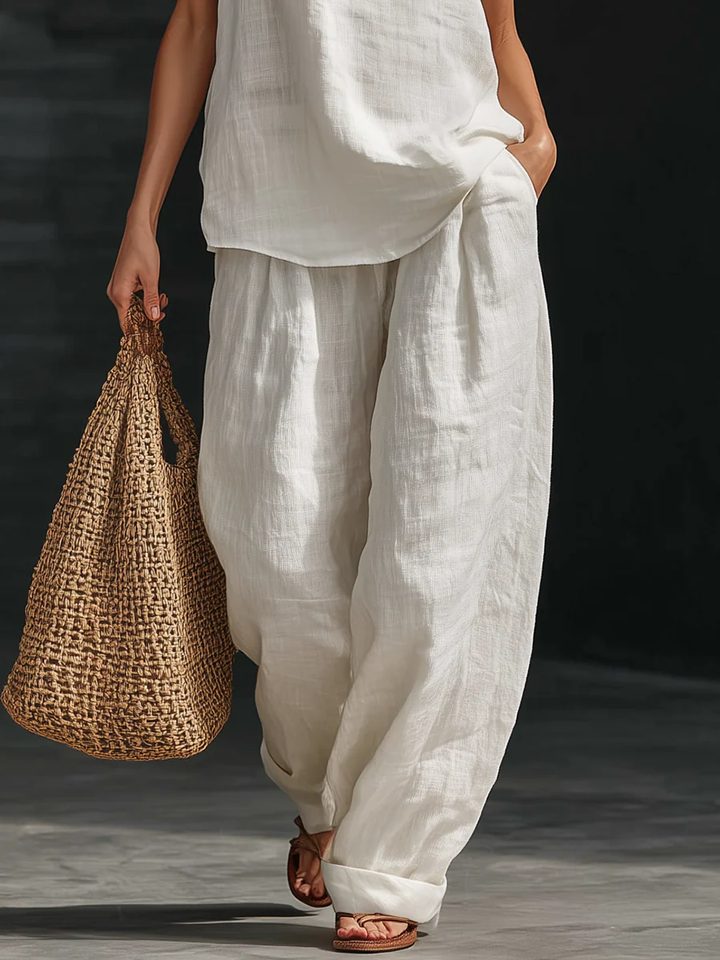 Zoë™ Sleeveless Top & Wide-Leg Pant Set