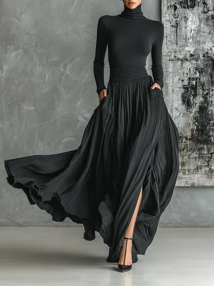 Eva™ || Chic Pleated Skirt Set